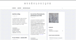 Desktop Screenshot of museologique.fr