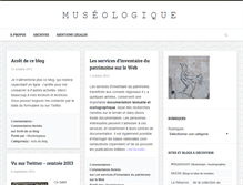 Tablet Screenshot of museologique.fr